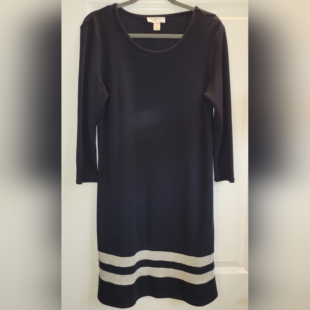 Classic Navy and Grey Dress